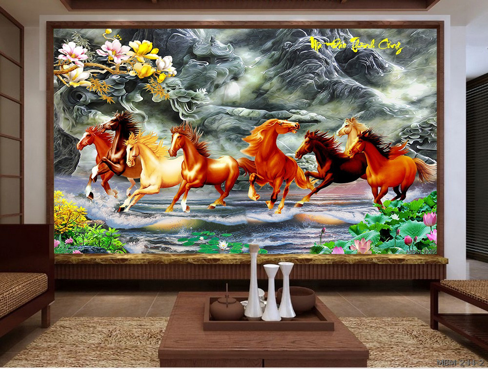 Tranh bát mã MBM-032KG